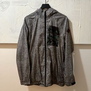 Burton Sweater Pattern Windbreaker / Rain Jacket - Large